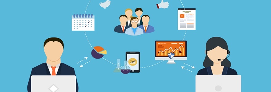 Diagrama simples mostrando fluxos de comunicação entre dev, QA e operações